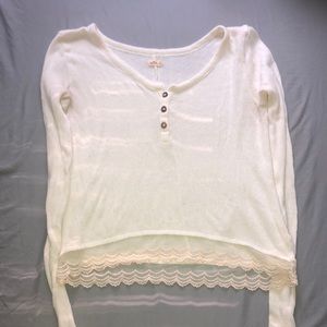 Hollister Cream Sweater